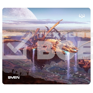 Игровой коврик для мыши (230 х 200 х 2 мм, ткань, резина) SVEN MP-G03S Island