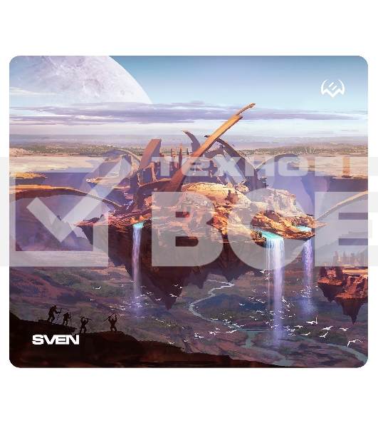 Игровой коврик для мыши (230 х 200 х 2 мм, ткань, резина) SVEN MP-G03S Island