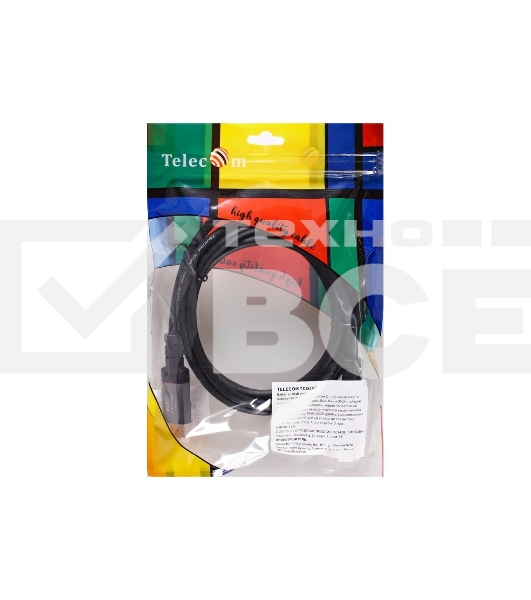 Кабель Telecom HDMI 19M/M,ver. 2.1, 8K@60 Hz 2m метал разъемы