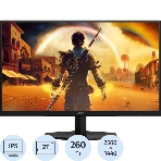 Монитор 27' AOC Q27G42ZE Fast IPS 2560x1440, 240 Гц, 0.3 мс, 16:9, 300 кд/м², HDMI 2.0, DP 1.4, 3.5 Jack, Adaptive-Sync, HDR10, черный, фото 1