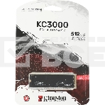 Накопитель SSD Kingston 512Gb M.2 KC3000 <SKC3000S/512G> (PCI-E 4.0 x4, up to 7000/3900Mbs, 3D TLC, NVMe, 400TbW, Phison E18, 22х80мм, LP heatsink), фото2