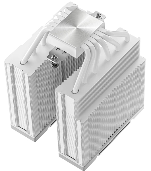 Кулер для процессора DEEPCOOL AK620 G2 WH LGA1851/1700/1200/115X/AM5/AM4 (8шт/кор, TDP 260W, PWM, DUAL Fan 120мм, 6 тепл. трубок, Copper Base, Wood-grain top cover, белый) RET (R-AK620G2-WHNNMN-GJD)