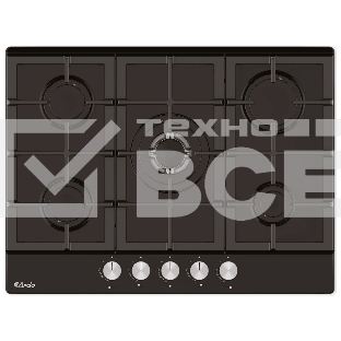 Газовая варочная панель ARDO GH74G1WTCB2 черный