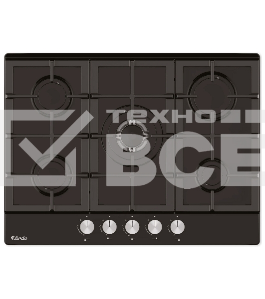 Газовая варочная панель ARDO GH74G1WTCB2 черный