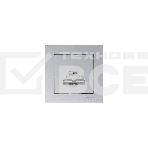 Механизм розетки USB AtlasDesign 5В 1порт х 2.1А 2порта х 1.05А жемчуг SchE ATN000433, фото6