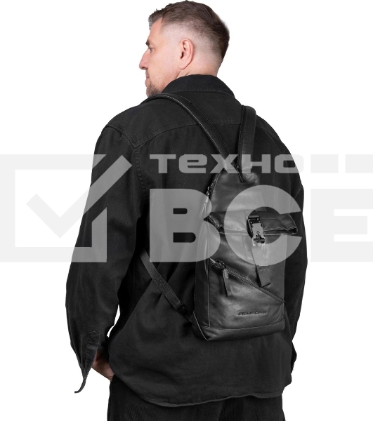 Рюкзак слинг Piquadro Harper CA6784AP/N черный кожа