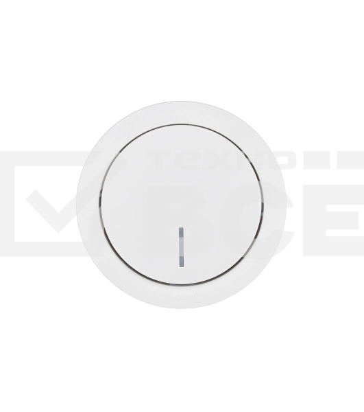 Выключатель 1-кл. СП OSEN 10А IP20 с подсветкой механизм бел. LEZARD 743-0288-111