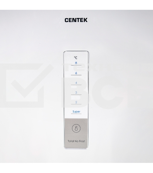 Холодильник Centek CT-1722 белый двухкамерный 230/88л морозилка снизу, No Frost