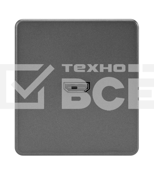 Розетка Kranz ROUND HDMI с/у титан