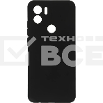 Чехол (клип-кейс) BoraSCO для Xiaomi Redmi A1+ Silicone Case черный (70938), фото 1