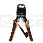 Клещи обжимные VCOM NT081 (кримпер), для разъемов 8p8c, с фиксатором, фото 1