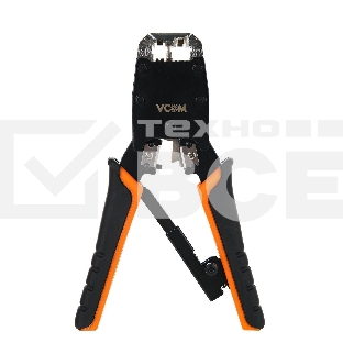 Клещи обжимные VCOM NT081 (кримпер), для разъемов 8p8c, с фиксатором