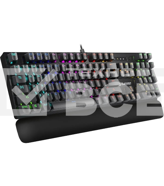 Клавиатура A4Tech Bloody B825R механическая черный USB for gamer LED (подставка для запястий) (B825R (RED SWITCHES))