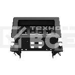 Прямоугольный металлический корпус Wize Pro WRTS-04BOX-B для модульной системы врезного лючка в стол с убирающейся крышкой для установки до 4 модулей-вставок, преустановленная рамка, черный, фото2