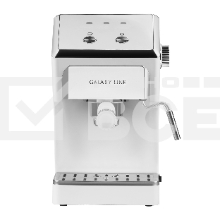 Кофеварка рожковая Galaxy Line GL 0756 белый, исп. кофе - молотый, 1.5 л, 1500 Вт, 20 Бар.