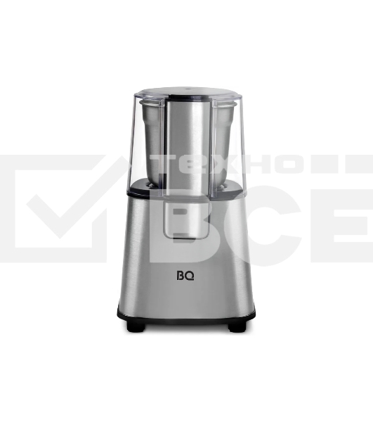 Кофемолка BQ CG1004 Steel-Black, Мощность 220 Вт, 60 г максимальная загрузка