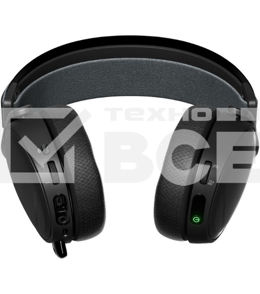 Наушники с микрофоном Steelseries Arctis 7+ черный мониторные Radio оголовье (61470)
