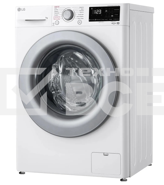 Стиральная машина LG F2V3HS4W белый, загрузка фронтальная 7 кг, 1200 об/мин., класс: A