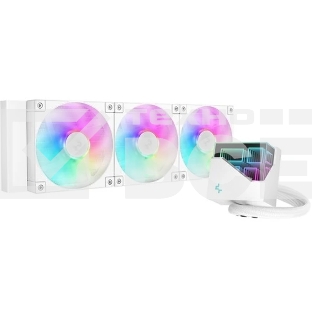 Система жидкостного охлаждения DEEPCOOL LT360 ARGB белый, 120 мм, алюминий/медь, 2400 об/мин, 38.71 дБ, 4 pin, 300 Вт