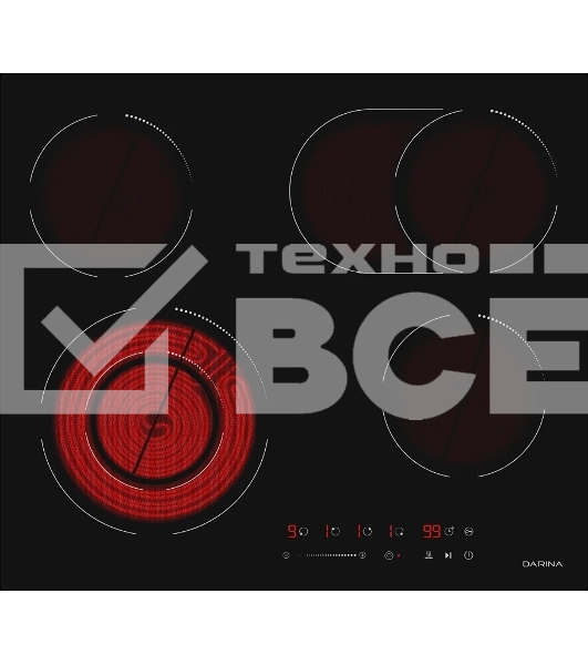 Электрическая варочная поверхность Darina 6Р Е328 B черный