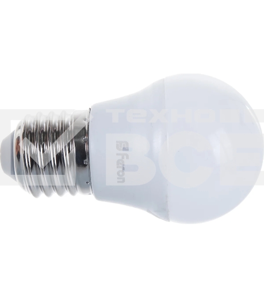 Лампа светодиодная FERON LB-95 (25481) 7W 230V E27 2700K G45