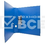 Папка-регистратор Silwerhof 1890085 A4 50мм, двусторонний ПВХ, синий, металлическая окантовка, сборная, сменный карман на корешке, фото3