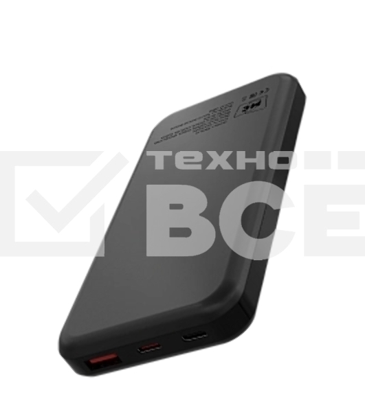 Портативный аккумулятор MORE CHOICE (4620202552761) PB29-10 10000mAh 1USB+2Type-C 3.0A 22.5W+PD20W+QC3.0, черный