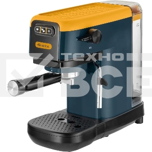 Кофеварка рожковая Ariete 00M139916AR0 маренго/желтый, молотый/капсулы, 1,1 л, 1300 Вт, 15 бар