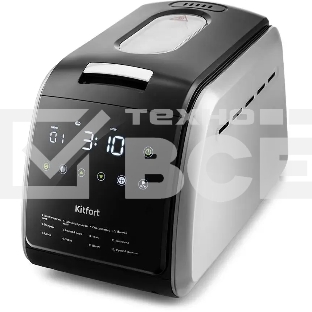 Хлебопечка Kitfort KT-305 черный/серебристый
