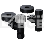 Набор термостатический угловой Royal Thermo Design Pro 15мм М30х1,5 черный, фото2