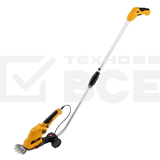 Ножницы-кусторез Denzel G801E с телескопической штангой аккумуляторные с акк. 7,2В Li-Ion 1,5 А·ч