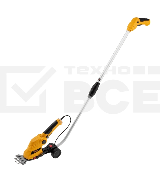 Ножницы-кусторез Denzel G801E с телескопической штангой аккумуляторные с акк. 7,2В Li-Ion 1,5 А·ч