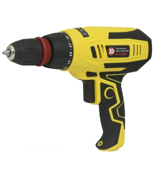 Дрель-шуруповёрт Калибр Мастер ДЭ- 550ШСМ, 550 Вт, 24 Нм, щеточный