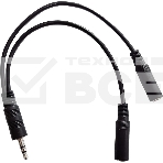 Адаптер аудио Buro BU-2XJACK-JACK 2xJack 3.5 (f)/Jack 3.5 (m) 0.2м. черный, фото 1
