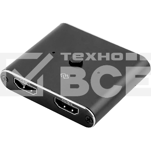 Переключатель аудио-видео Digma HDMI (f)/HDMI (f)/HDMI (f) черный (D-HSW-V2.0X2)