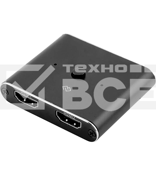 Переключатель аудио-видео Digma HDMI (f)/HDMI (f)/HDMI (f) черный (D-HSW-V2.0X2)