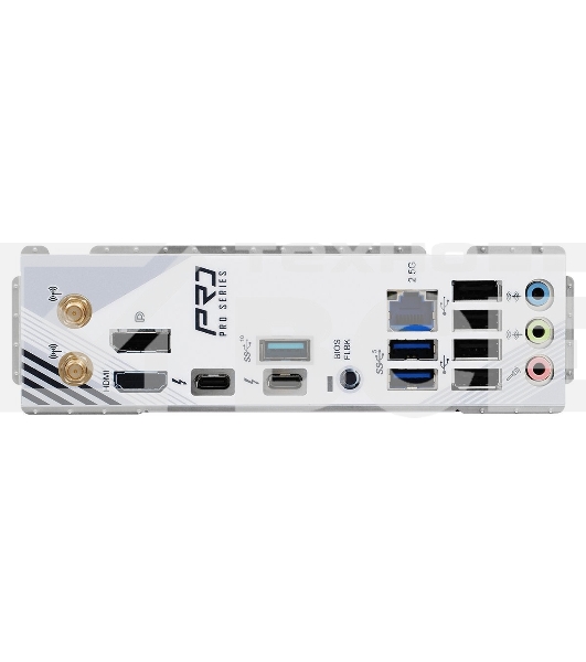 Материнская плата ASRock Z890 Pro RS WiFi White, LGA 1851, Intel Z890, 4xDDR5, 4xSATA, 4xM.2, 1xPCIe 5.0 x16, 2xPCIe 4.0 x16, 1xPCIe x1, 2xUSB-C Thunderbolt 4, 4xUSB-A 3.2 Gen 1, 1xUSB-A 3.2 Gen 2, 1xHDMI, 1xDP, 1x2.5Gb LAN, 5x3.5 мм, 7.1, ATX