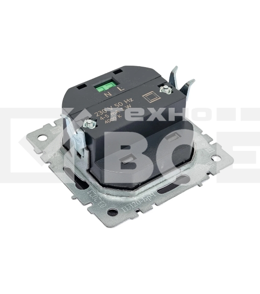 Подсветка светодиодная встраиваемая IEK BRITE ПЛ20-БрЧ (BR-FL20-K02) чёрный
