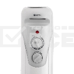 Масляный обогреватель Vitek VT-1708 W (7 секций) белый, 1500 Вт, 20 м2, термостат, фото2