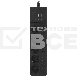 Сетевой фильтр QUMO Power Bar PRO 6SP4U (P-0006), черный