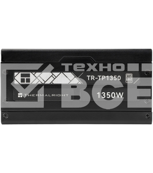 Блок питания Thermalright, 1350W 80+ Platinum (ATX, 3.0, PCIe 5.0, Full modular, 1x24(20+4)pin 600mm, 2xCPU 8(4+4)pin, 2xPCIe*2 8(6+2)pin, 2x12VHPWR PCIe 5.0 12+4pin 600mm, 6xSATA, 5xMOLEX4pin, Active, 120x120mm, 170x150x86mm, OPP, OVP, OTP, OCP, SCP, bla