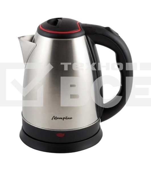 Чайник электрический Матрена MA-001 1,8 л, сталь,цвет крышки красный (005457)