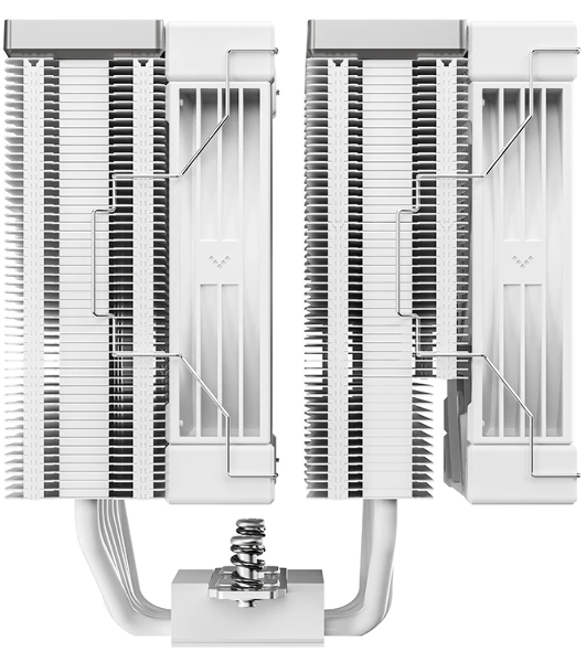 Кулер для процессора DEEPCOOL AK620 G2 WH LGA1851/1700/1200/115X/AM5/AM4 (8шт/кор, TDP 260W, PWM, DUAL Fan 120мм, 6 тепл. трубок, Copper Base, Wood-grain top cover, белый) RET (R-AK620G2-WHNNMN-GJD)