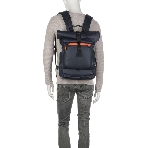 Рюкзак мужской Piquadro Corner 2.0 CA6291C2OW/BLU роллтоп синий ткань, фото6