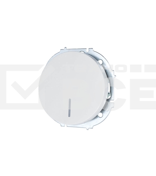 Выключатель 1-кл. СП OSEN 10А IP20 с подсветкой механизм бел. LEZARD 743-0288-111