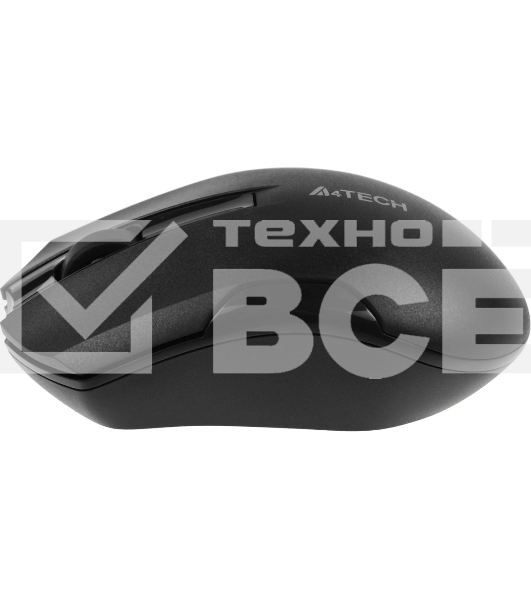 Мышь беспроводная A4Tech G3-200NS черный, 1200 dpi, радиоканал, USB, кнопки - 3