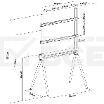 Подставка для телевизора Cactus CS-ST2946GY темно-серый, 49'-70' макс. 40 кг, напольный, фото4