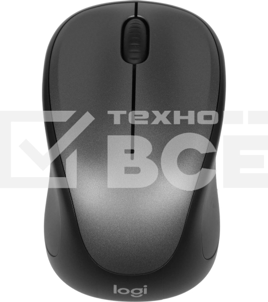 Мышь беспроводная Logitech M235 серый/черный, 1000 dpi, радиоканал, USB, кнопки - 3