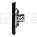 Розетка Kranz ROUND HDMI с/у оникс, фото2