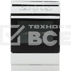 Плита газовая Hansa FCGW61000 белый, конфорок 4 шт, духовка 58 л, 60 см x 85 см x 60 см, фото 1